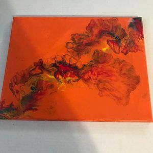 Acrylic fluid art.